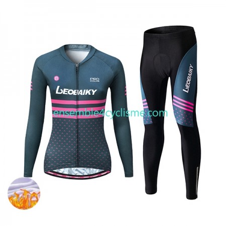 Tenue Maillot M/L + Collant Hiver Thermal Fleece Leobaiky Femme N004